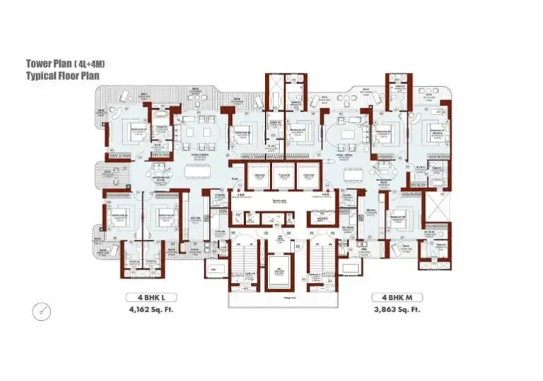 Unit Floor Plan at Godrej Arden Sigma 3 Greater Noida